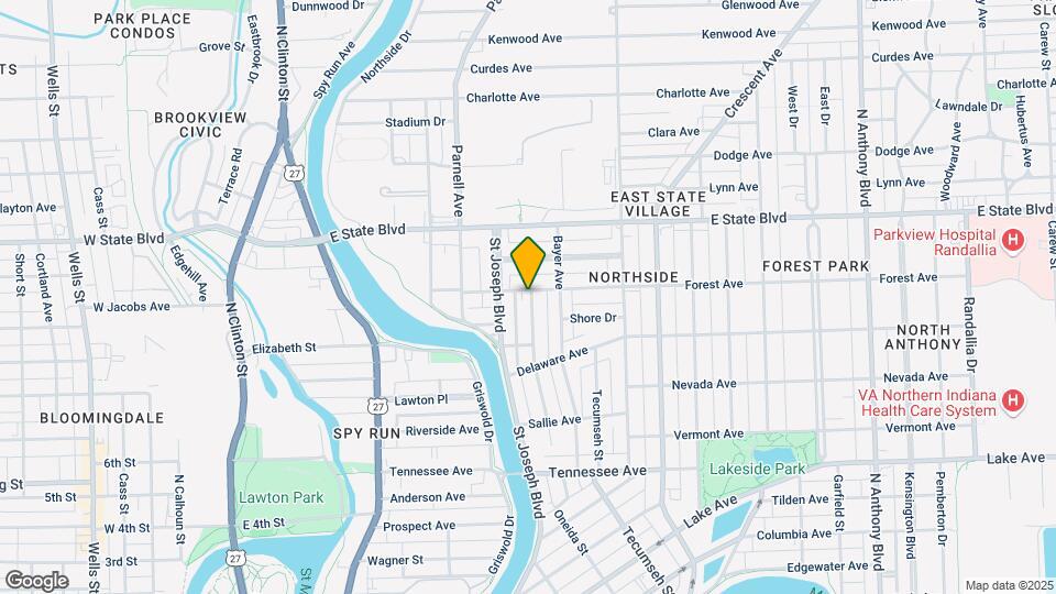 828 Forest Ave Map and Location Details