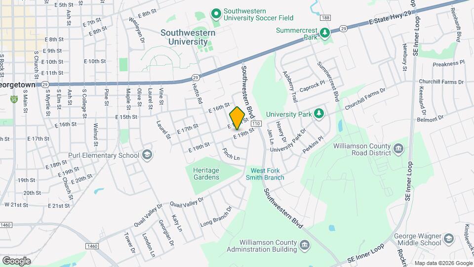 1907 E 19th St Map and Location Details