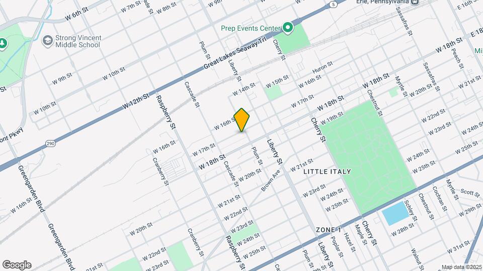 909 W 17th St, Unit A Mapa y Detalles de la Ubicación