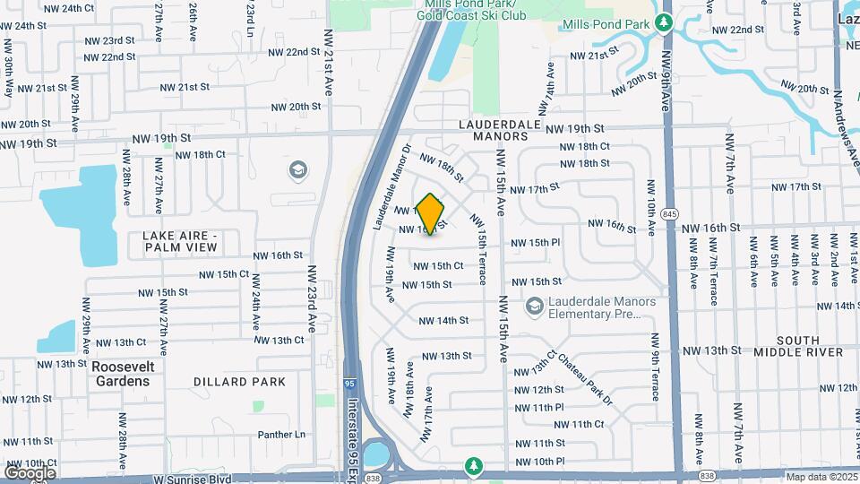 1633 NW 15th Pl Map and Location Details
