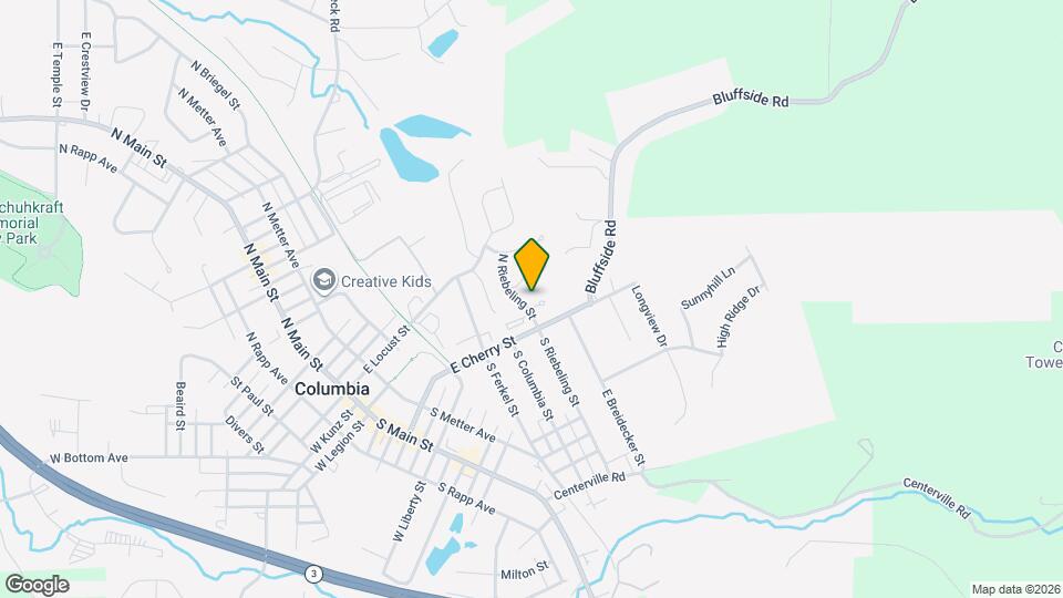 102 S Riebeling St Map and Location Details