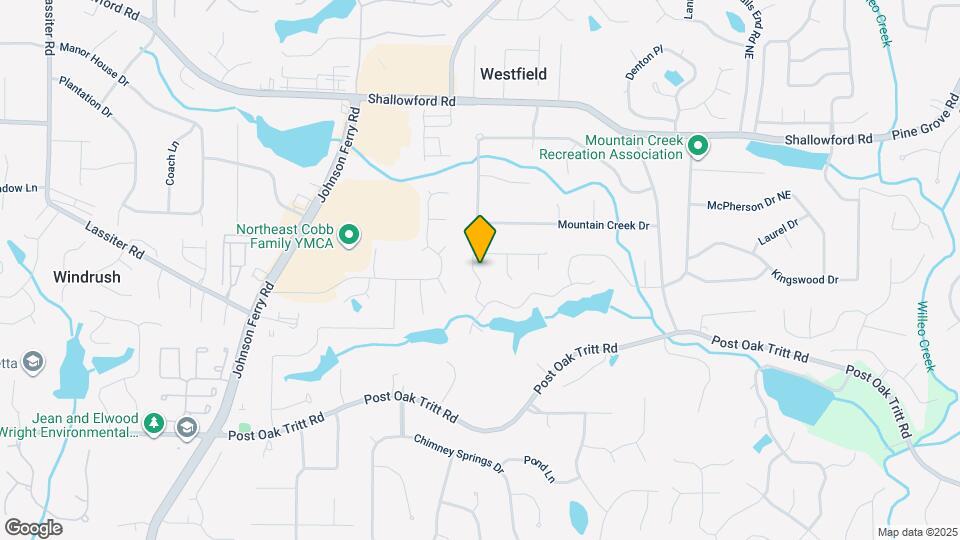 2862 Clary Hill Dr Map and Location Details
