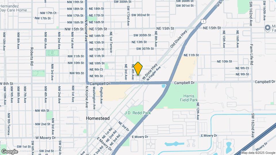 832 NE 5th Ave Map and Location Details