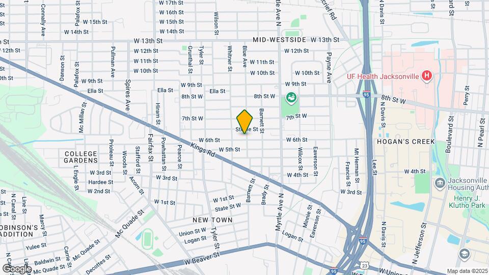 1610 Blue Ave Map and Location Details