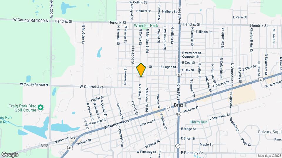405 N Colfax St Map and Location Details