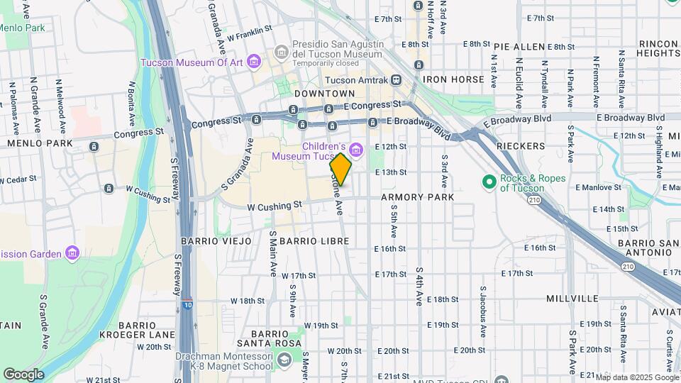 321 S Stone Ave Mapa y Detalles de la Ubicación