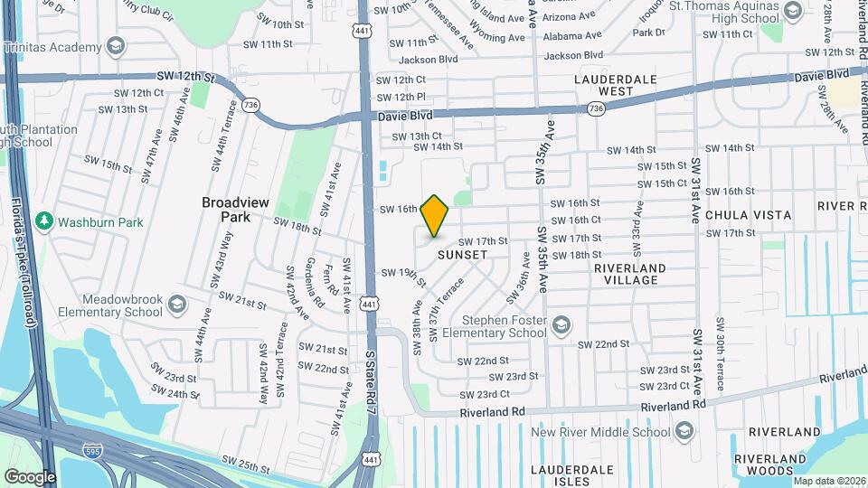 3780 SW 16th Pl Map and Location Details