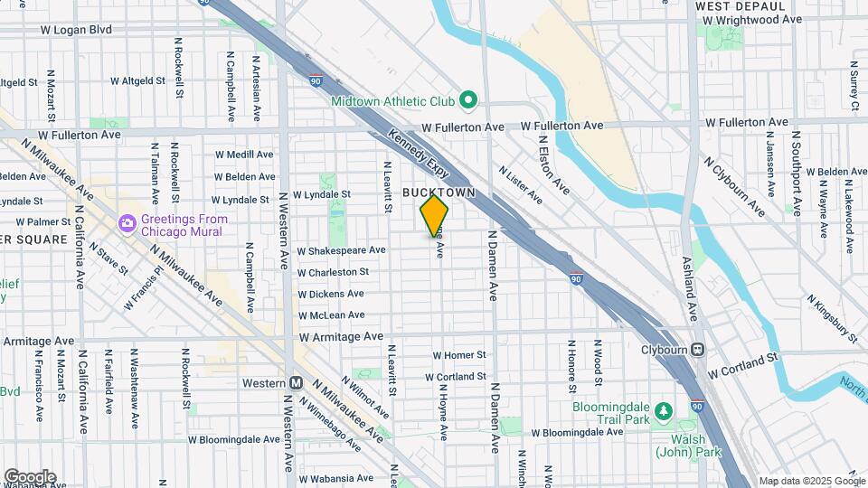 2128 N Hoyne Ave Map and Location Details