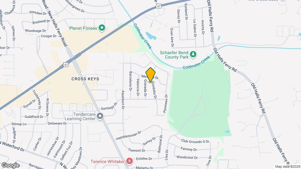 2075 Cordoba Dr Map and Location Details