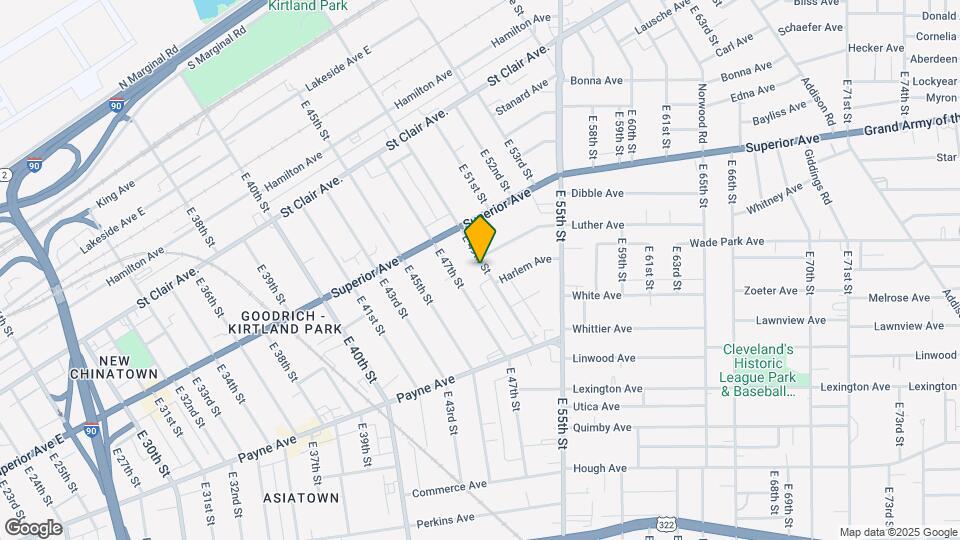 1550 E 49th St Map and Location Details