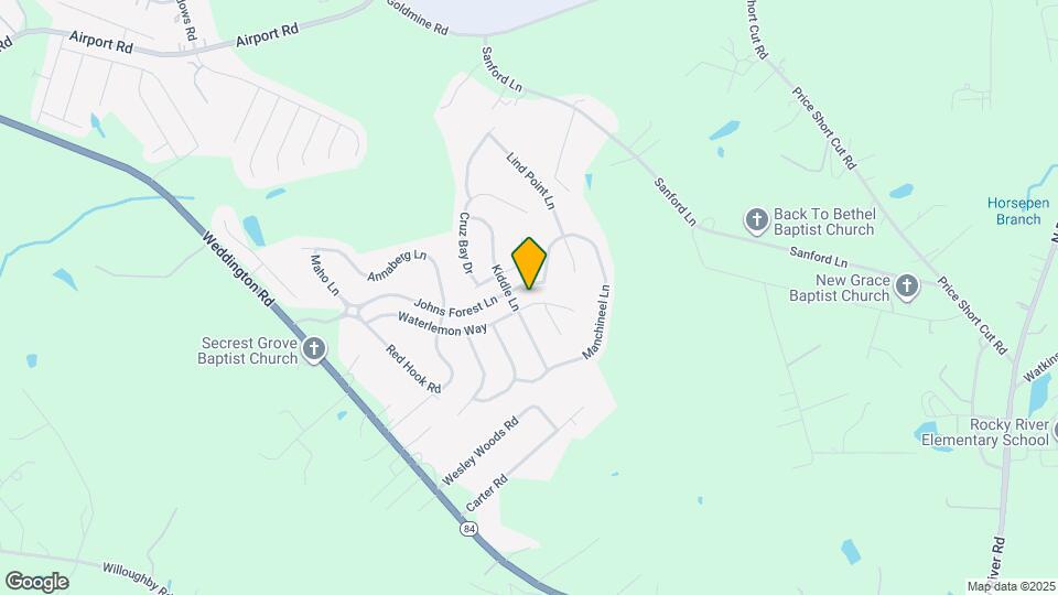 607 Waterlemon Way Mapa y Detalles de la Ubicación