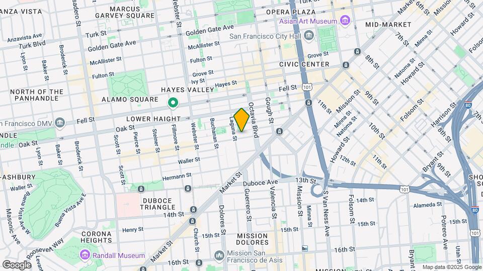 172 Haight St Mapa y Detalles de la Ubicación