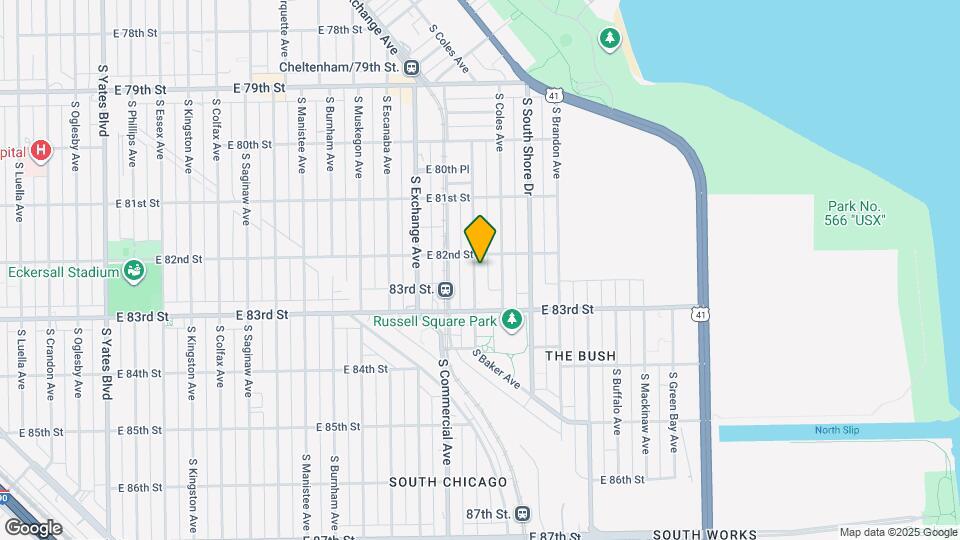 8213 S Houston Ave Mapa y Detalles de la Ubicación