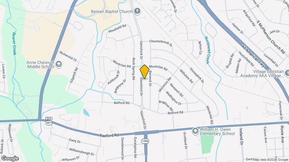 729 Glensford Dr Mapa y Detalles de la Ubicación