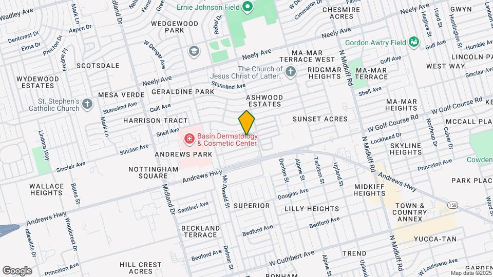 3607 Sinclair Ave Map and Location Details