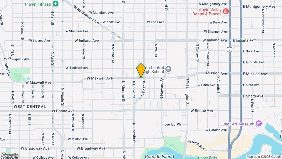 805 W Maxwell Ave Map and Location Details