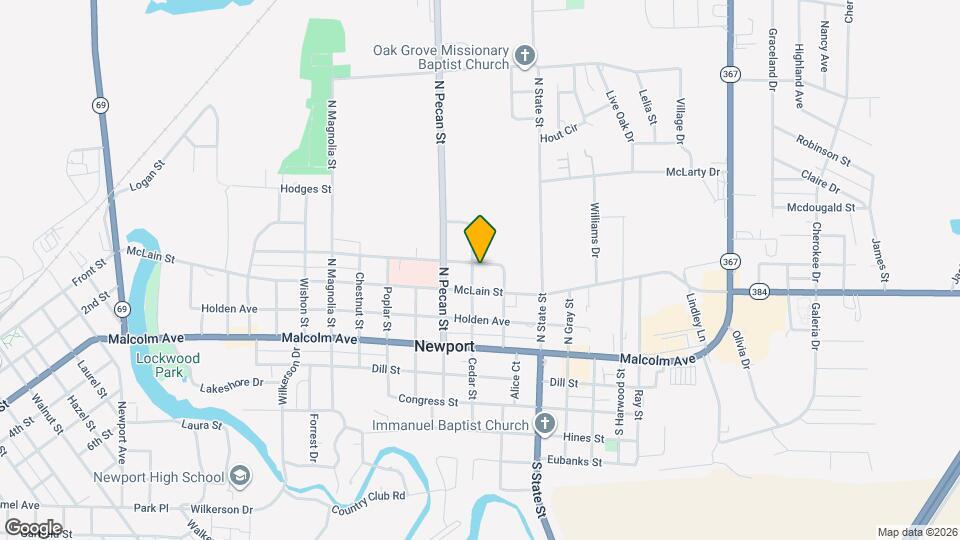 1423 McLain St Map and Location Details