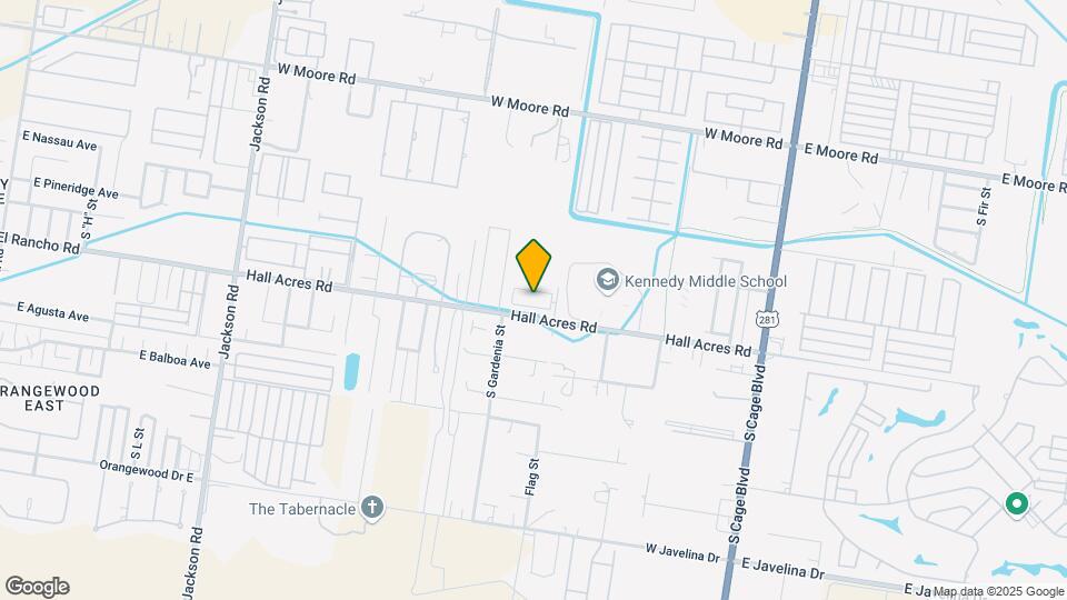 800 W Hall Acres Rd Map and Location Details