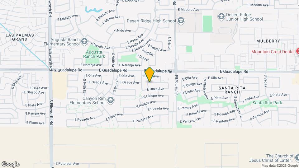 9825 E Osage Ave Mapa y Detalles de la Ubicación