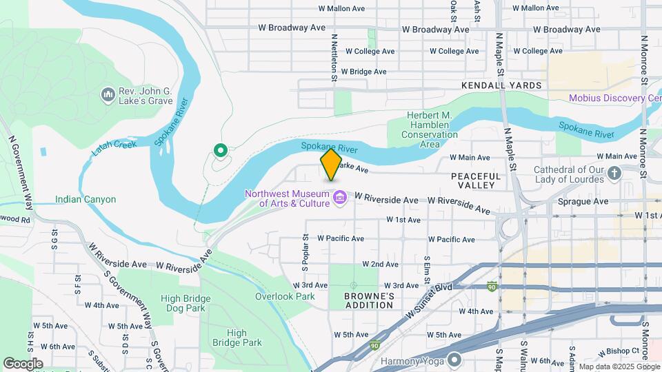 2230 W Riverside Ave Mapa y Detalles de la Ubicación