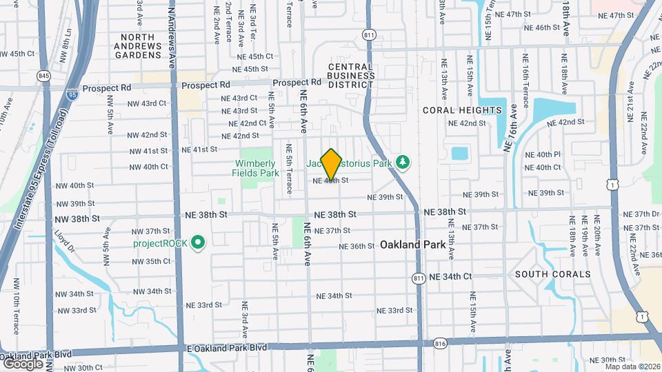 754 NE 40th St Map and Location Details