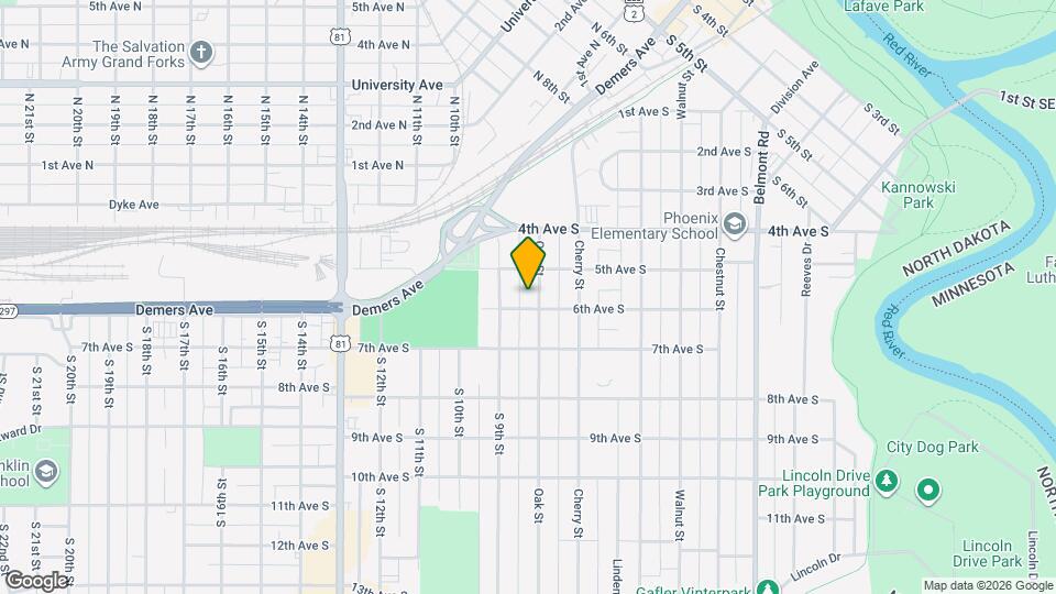 516 Oak St Map and Location Details