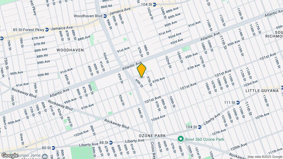 95-15 Woodhaven Ct, Unit Second Floor Map and Location Details