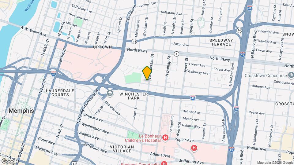 401 N Manassas St Map and Location Details