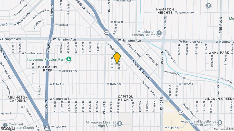 4635 N 66th St Mapa y Detalles de la Ubicación
