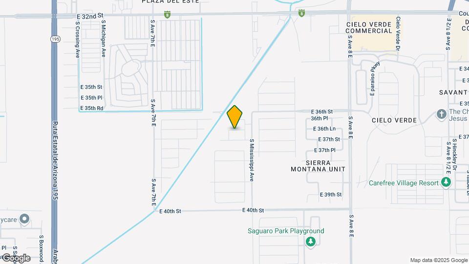 7353 E 36th Rd Map and Location Details