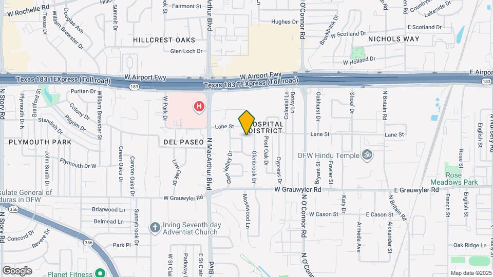 1718 Glen Alta Dr Map and Location Details