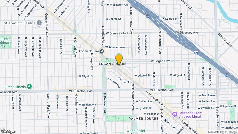 2545 N Milwaukee Ave Map and Location Details