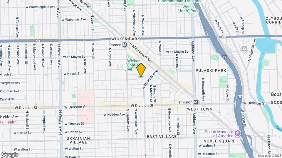 1931 W Evergreen Ave Map and Location Details