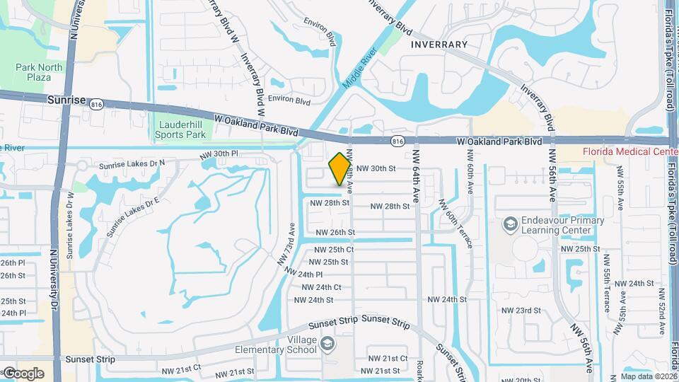 6822 NW 29th St, Unit 1 Mapa y Detalles de la Ubicación