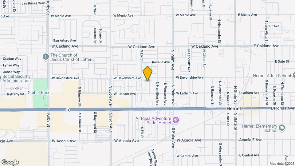 281 N Valley View Dr Map and Location Details