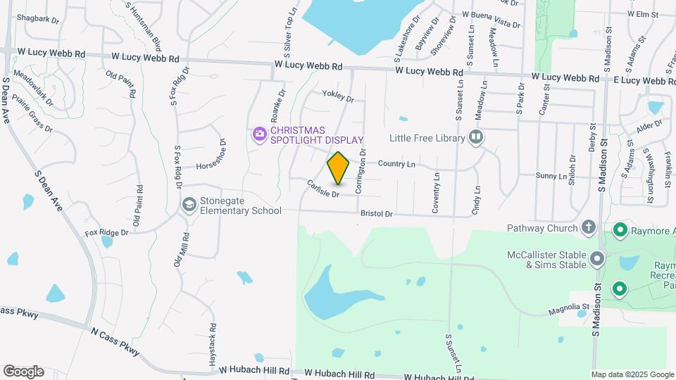 1020 Carlisle Dr Map and Location Details