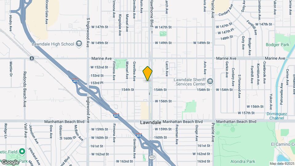 15317 Hawthorne Blvd Mapa y Detalles de la Ubicación