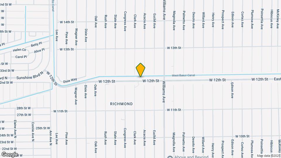 1304 W 12th St Map and Location Details