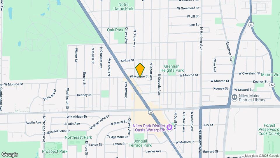 7539 W Monroe St, Unit 1 Map and Location Details