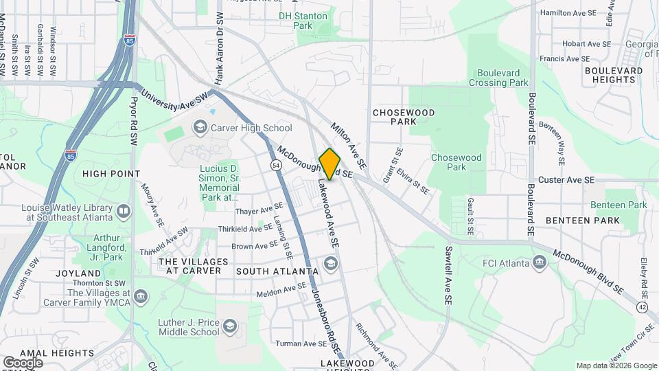 1378 Lakewood Ave SE Mapa y Detalles de la Ubicación