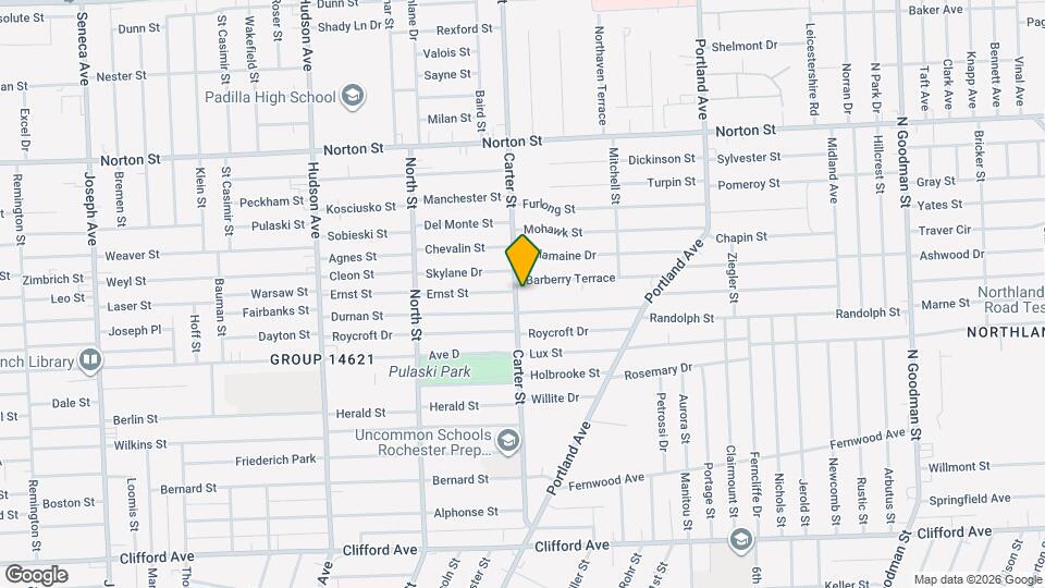 340 Carter St Map and Location Details