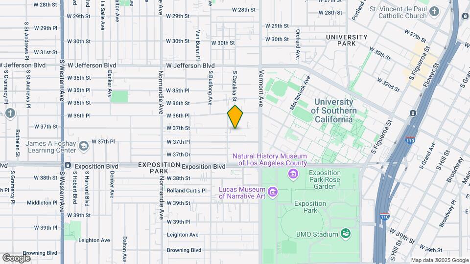 1170 W 37th St Map and Location Details