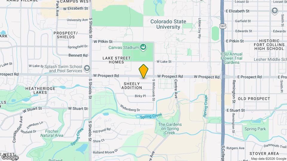 822 Balsam Ln Map and Location Details