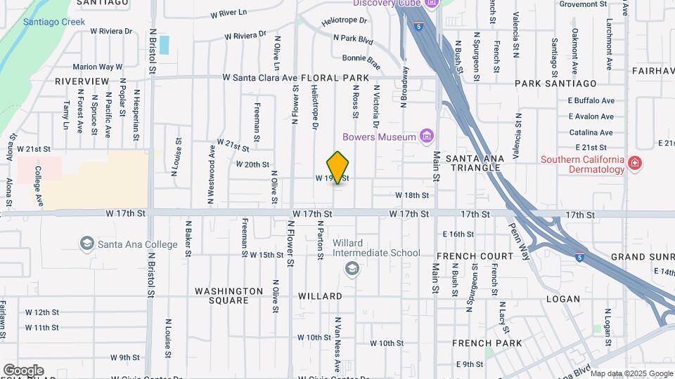 1809 Greenleaf St Map and Location Details