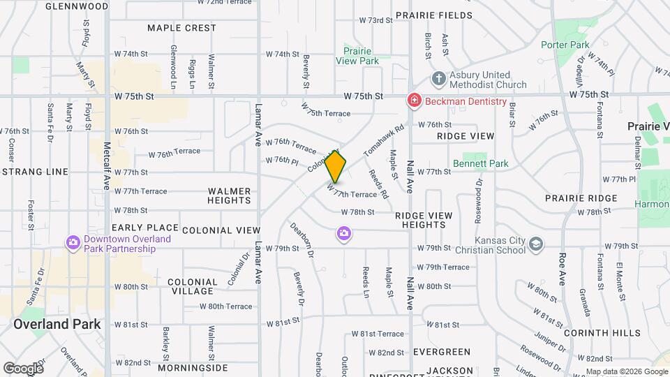 5902 W 77th Terrace Map and Location Details