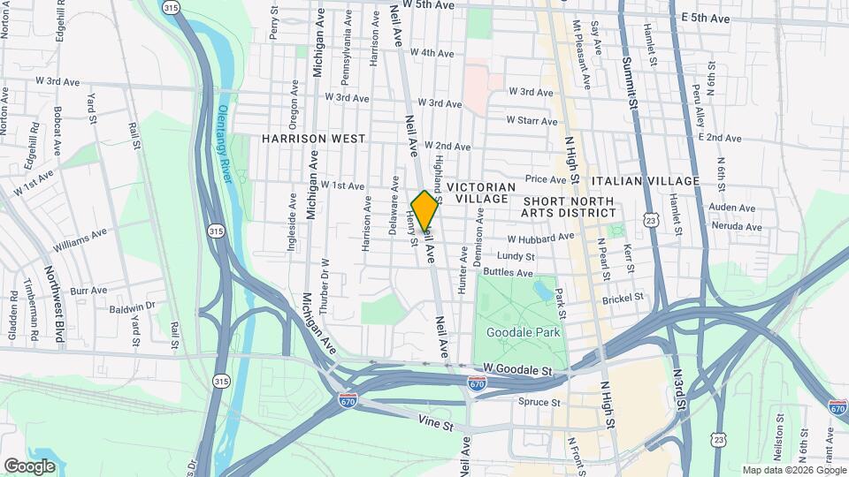 839 Neil Ave Map and Location Details