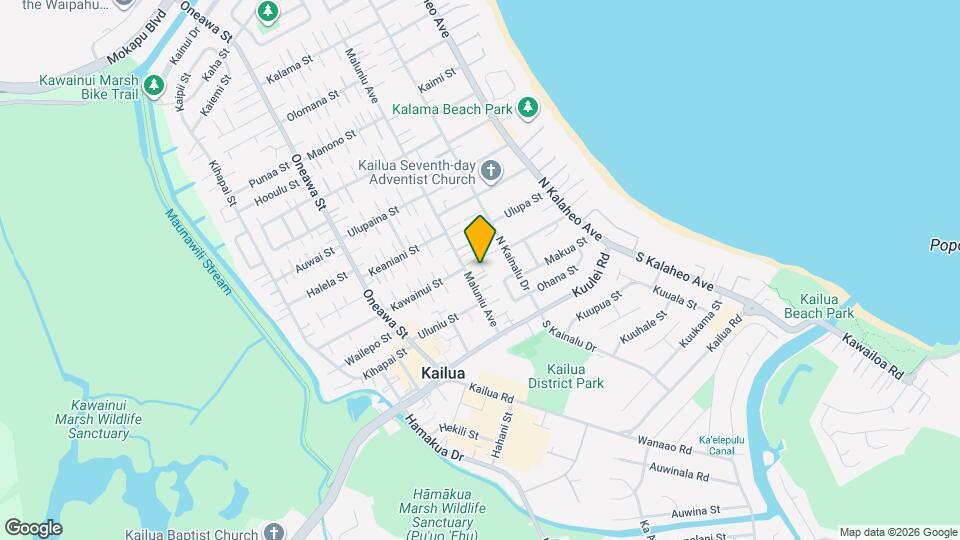 142 Maluniu Ave Map and Location Details