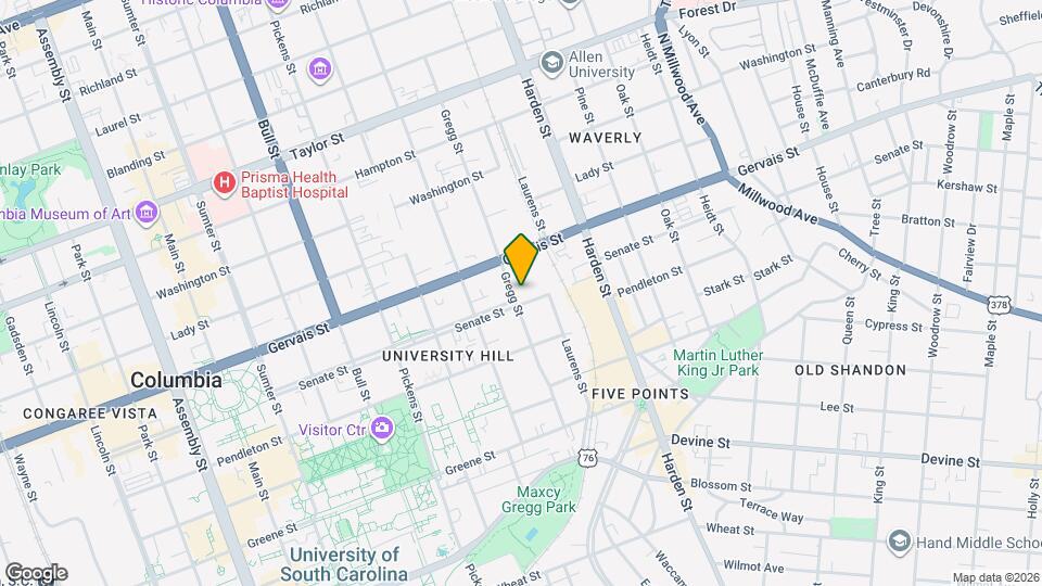 1917 Senate St Map and Location Details