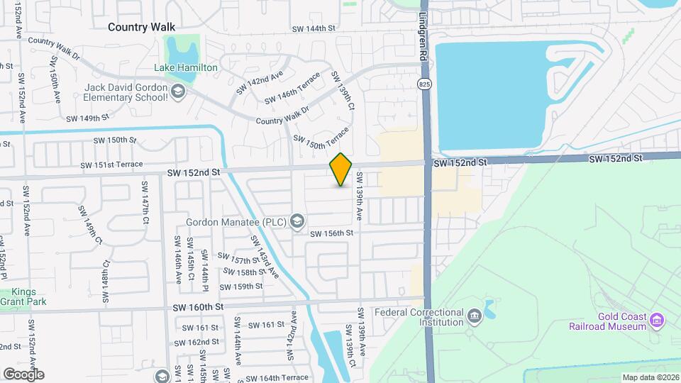 13952 SW 153rd Terrace Map and Location Details