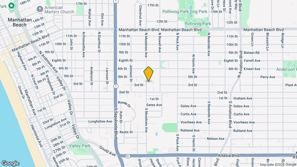304 N Meadows Ave Map and Location Details